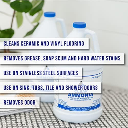 CPDI Clear Ammonia Cleaner Liquid 2 Gallon