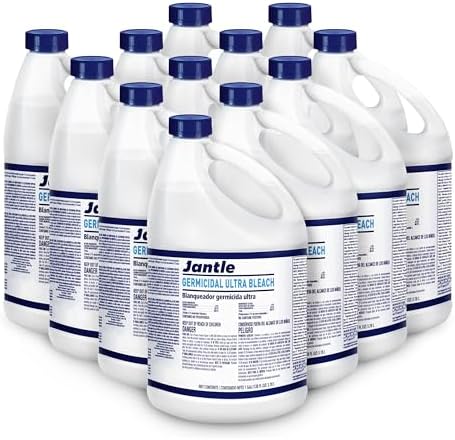 Jantle Bleach Cleaner 1 Gallon 12 Bottles Bulk