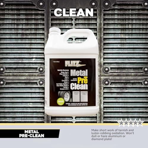 Flitz Metal Pre-Clean 1 Gallon USA-Made Stainless Steel Cleaner
