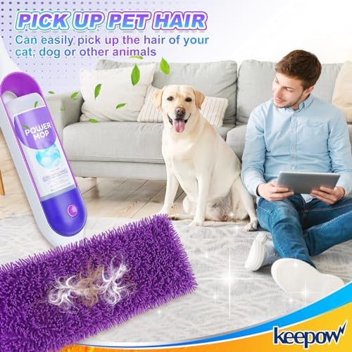 KEEPOW 10 Pack Reusable Mop Pads