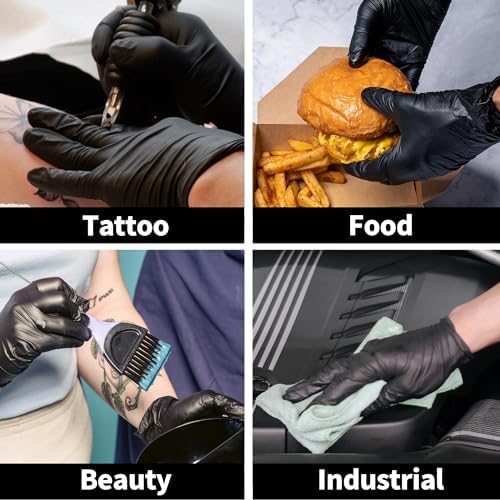 Supmedic Basic Vinyl Exam Gloves 100 Pcs Black
