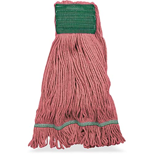SPARTA Flo-Pac Cotton Mop Head Medium Green Band Looped End 5 Wide