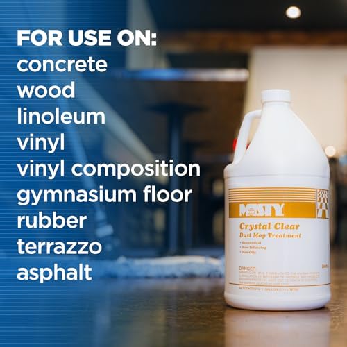 MISTY Crystal Clear Dust Mop Treatment - 1 Gallon Case of 4 1