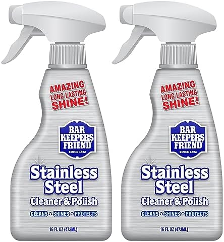 Bar Keepers Friend Stainless Steel Cleaner Polish Spray 2 x 16 oz
