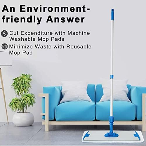 Mr Towels Premium Microfiber Mop with 360 Rotating Handle