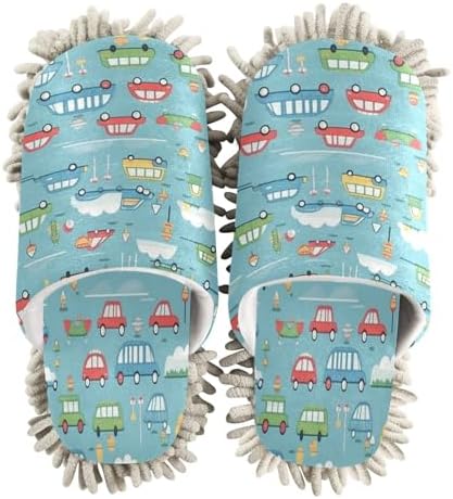 Zhirexin Mop Slippers with Microfiber Mop Pad
