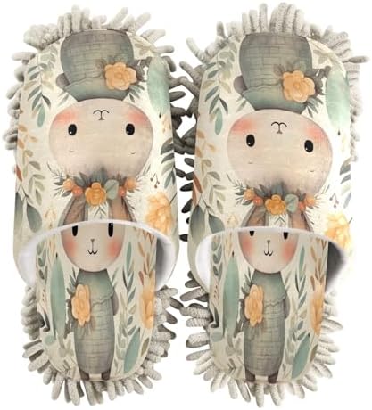 Soft Microfiber Cleaning Slippers for Floor Mopping