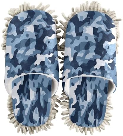 Zhirexin Blue Mopping Slippers - Comfortable Washable and Quiet