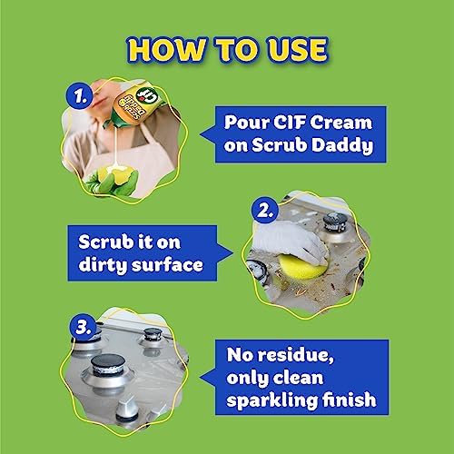 Scrub Daddy Cif Cream All Purpose Cleaner 3 Pack 1