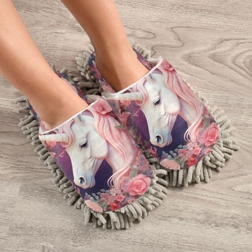 Zhirexin Cute Animal Mopping Slippers for Home Cleaning