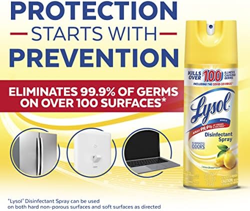 Lysol Disinfectant Spray Lemon Breeze 125oz 1
