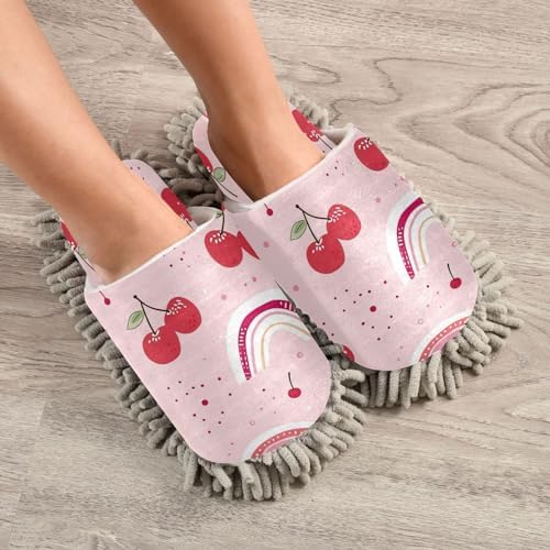 Zhirexin Cleaning Mop Slippers with Microfiber Mop Pad