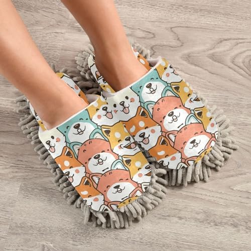 Bulletgxll Mopping Slippers for Home Cleaning - Washable and Comfortable