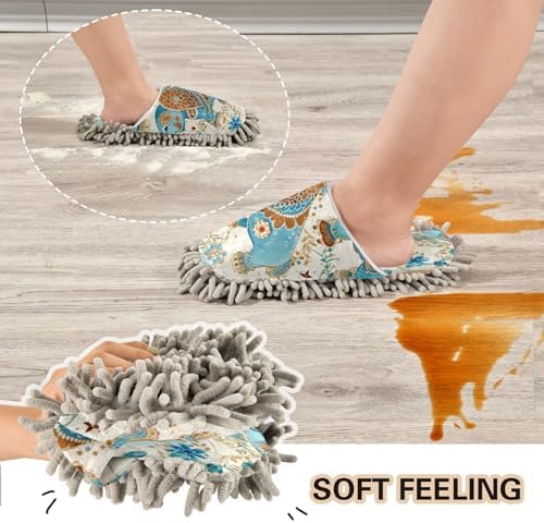 Zhirexin Mandala Textured Cleaning Slippers