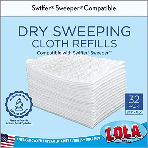 LOLA Dry Sweeping Cloth Refill Pads 11 x 813 32 Pack