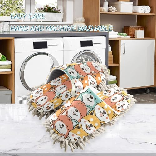 Bulletgxll Mopping Slippers for Home Cleaning - Washable and Comfortable