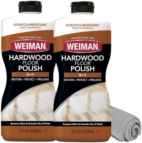 Weiman Wood Floor Polish and Restorer 32 Oz 3PC Bundle 1