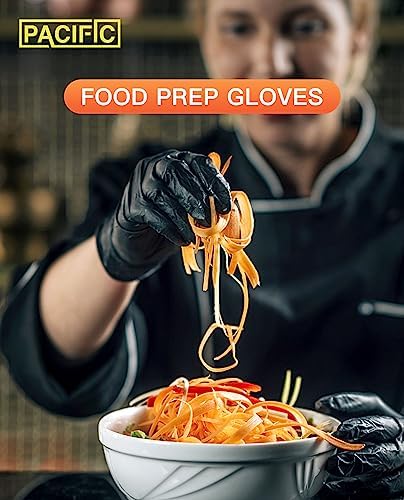 PACIFIC PPE Black Nitrile Gloves 6 Mil 100 Count XL