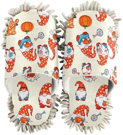 Burbuja Halloween Gnome Mop Slippers for All Sizes