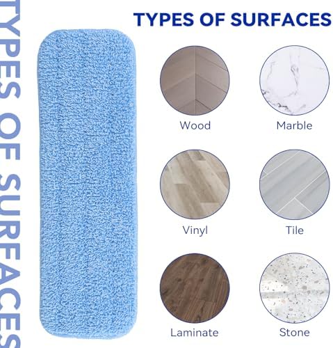 BeiLan Replacement Microfiber Mop Pads 18 10 Pack