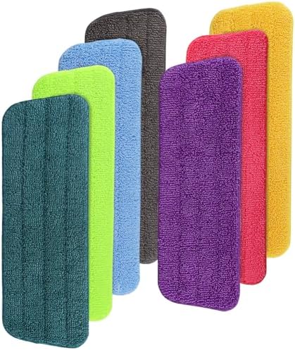 Durable Microfiber Mop Head Replacement for Libman Freedom Spray Mop - 7 Pack