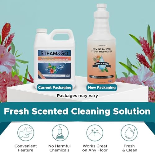 Steam Go Demineralized Water 32 oz for Steam Mops