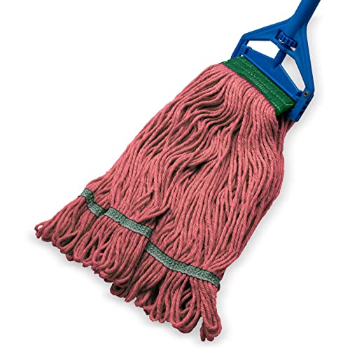SPARTA Flo-Pac Cotton Mop Head Medium Green Band Looped End 5 Wide