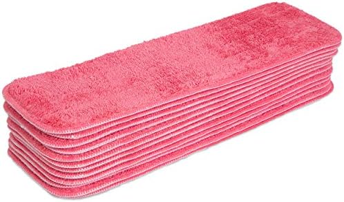 Arkwright Spray Mop Replacement Pads - Pack of 12 Red 18 in