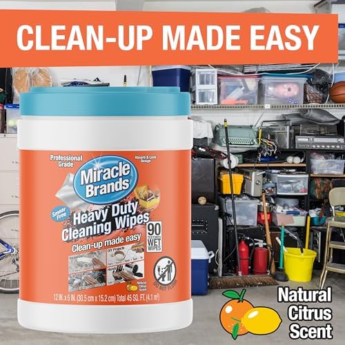 Miracle Wipes Heavy Duty Cleaning 90 Count