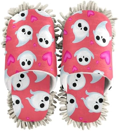 Burbuja Cartoon Ghosts Mop Slippers 3cm Microfiber 5-8 US Size