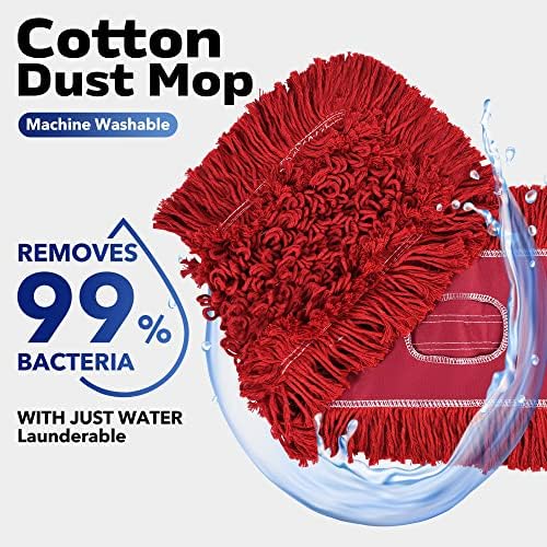 L Luke Supply Matthew Cleaning 36 Inch Cotton Mop Refill 6 Pack
