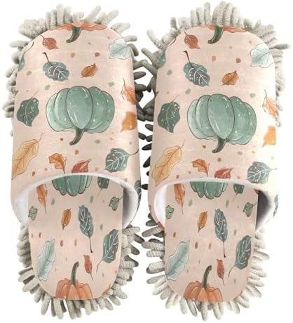 Zhirexin Thanksgiving Pumpkin Cleaning Slippers 1