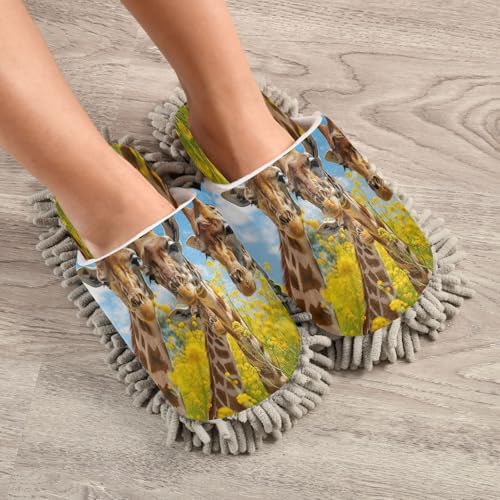 Zhirexin Mop Slippers for Home Cleaning Comfort