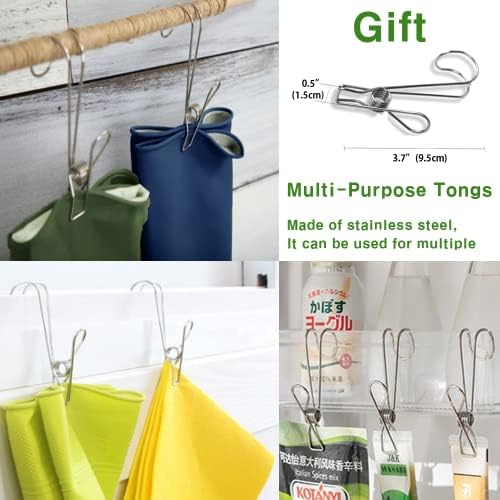 HOMSSEM Dishwashing Gloves 2 Pairs Premium Rubber Gloves for Cleaning