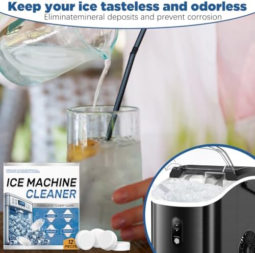 YIVANNUO Ice Machine Descaler - 24 Clean Tablets 1 Year Supply