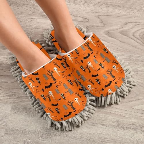 Burbuja Playful Skeletons Mop Slippers for 5-8