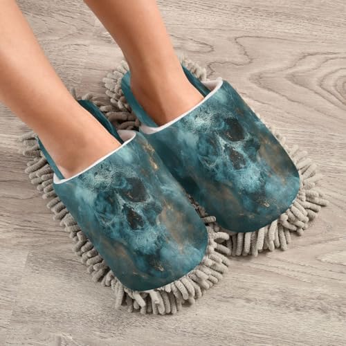 Zhirexin Green Misty Skeleton Cleaning Slippers 1