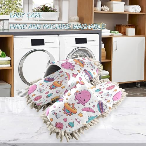 Cute Sea Creatures Cleaning Slippers Washable Mop Slippers