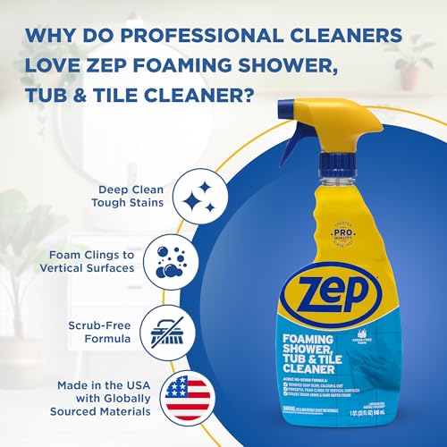 Zep Foaming Tub Tile Cleaner - 32 oz Case of 4 1
