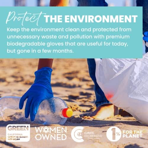 Eco Gloves Biodegradable Powder Free Latex Free Cleaning Gloves