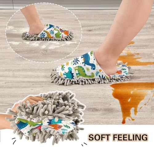 Zhirexin Microfiber Mop Slippers for Men Women 1
