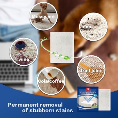 Home Times Carpet Stain Lifting Pads 20 Count Pack