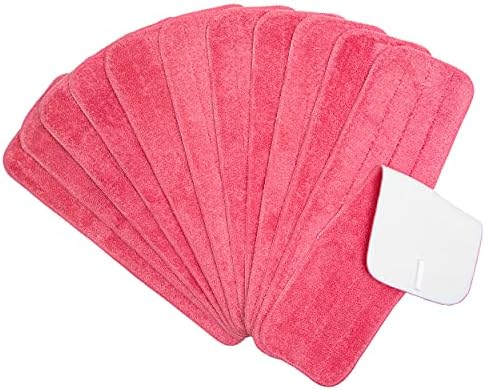 Arkwright Spray Mop Replacement Pads - Pack of 12 Red 18 in