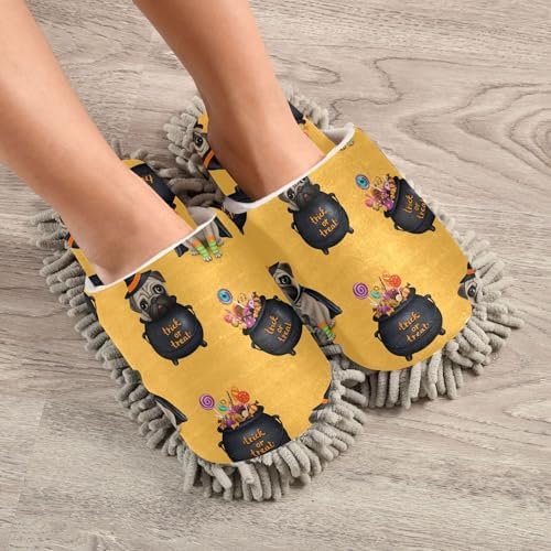 Burbuja Cute Dog Witch Costume Mop Slippers