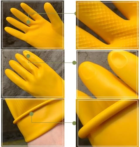 Vsootal 8 Pairs Reusable Thickened Cleaning Gloves