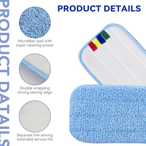 BeiLan Replacement Microfiber Mop Pads 18 10 Pack