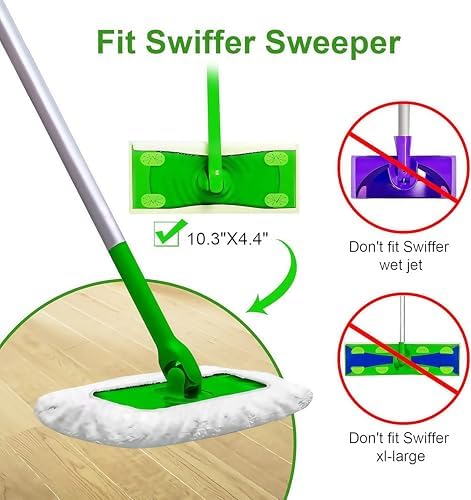 Sgizoku 3Pack Mop Pad Refills for Swiffer Sweeper Mop