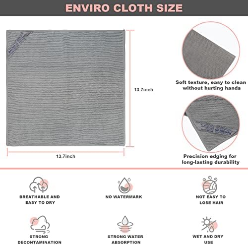 YOLOLOY Enviro Cleaning Cloth 35cm x 35cm Superfine Fiber No Chemicals Needed