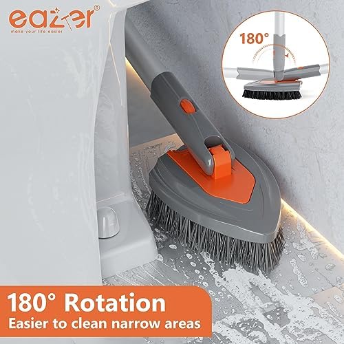 Eazer 4-in-1 Long-Handled Tub Scrubber