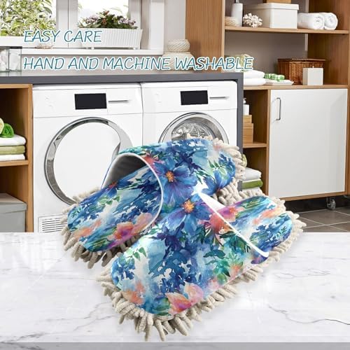 Zhirexin Watercolor Flower Cleaning Slippers